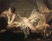 Francois Boucher reclining girl oil painting artist
